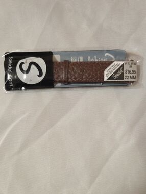 Speidel Brown Textured Buffalo Leather Watch Strap - 22mm